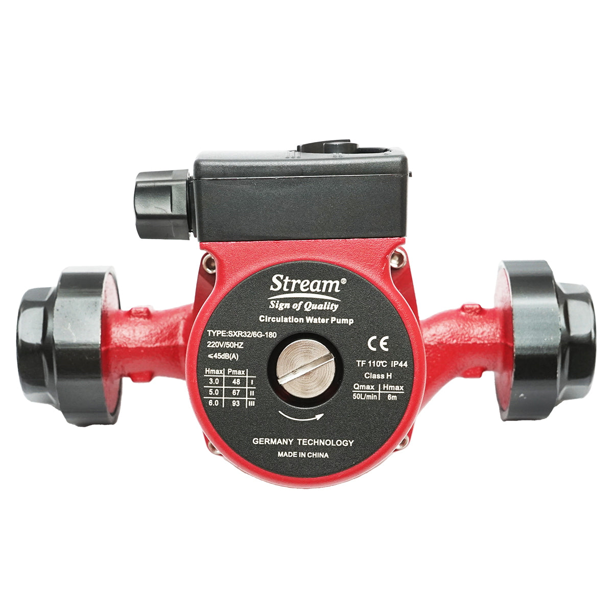 Water recirculation pump 220V, 93W flow rate 50L/min, height 6m, 2 inch connection SXR32/6G-180 Breckner Germany